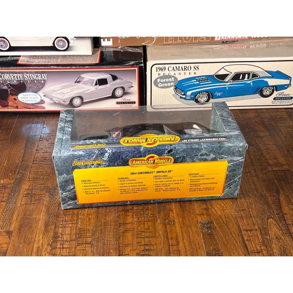 ERTL American Muscle 1:18 1964 Black Chevrolet Impala SS Die-Cast Model New